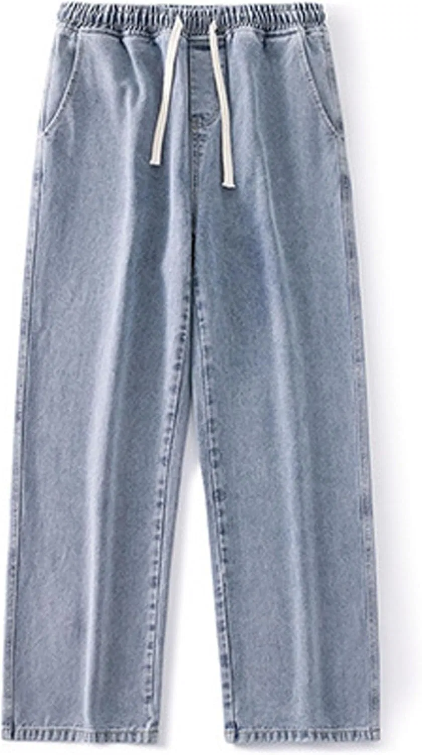 Джинсы свободные Baggy Jean Joggers, Light Blue — фото 4