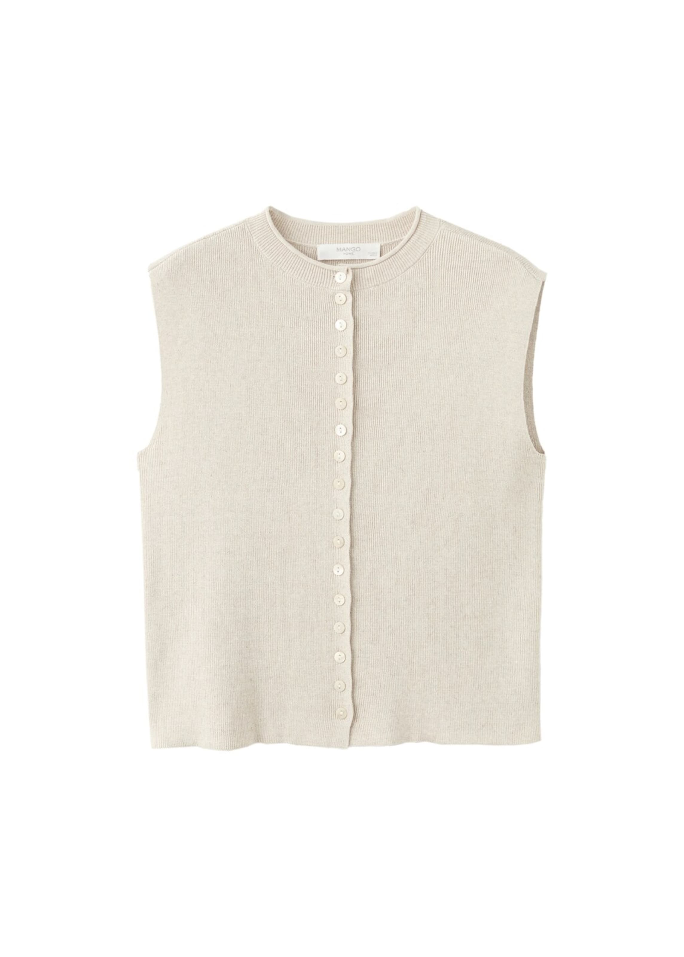 

MANGO Вязаный жилет 'Blakely' в цвете Kitt