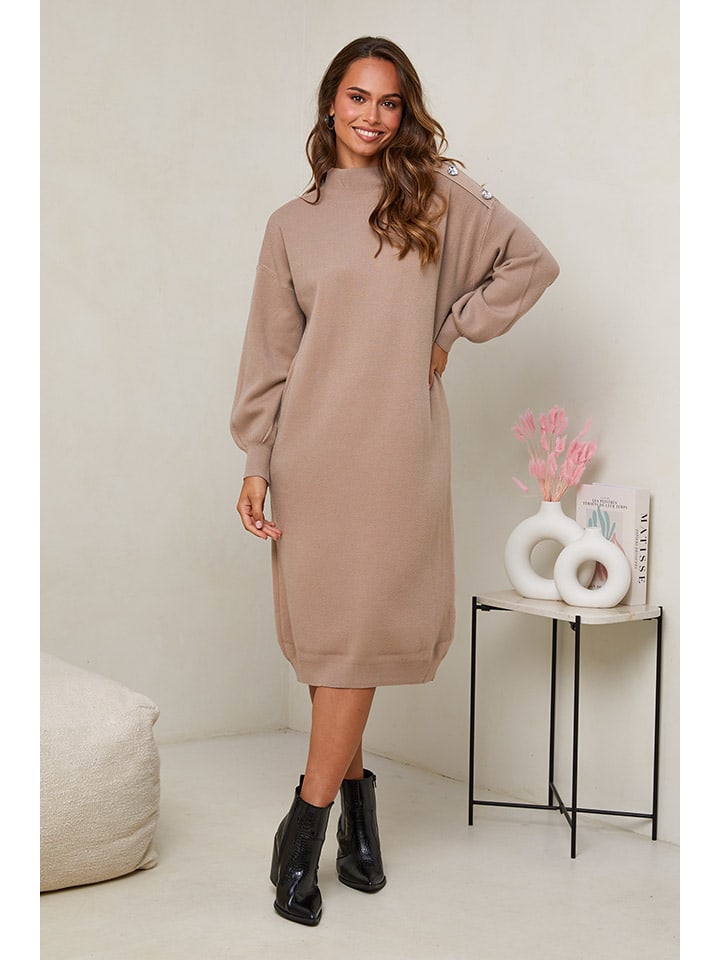 

Платье до колена Soft Cashmere, кэмел