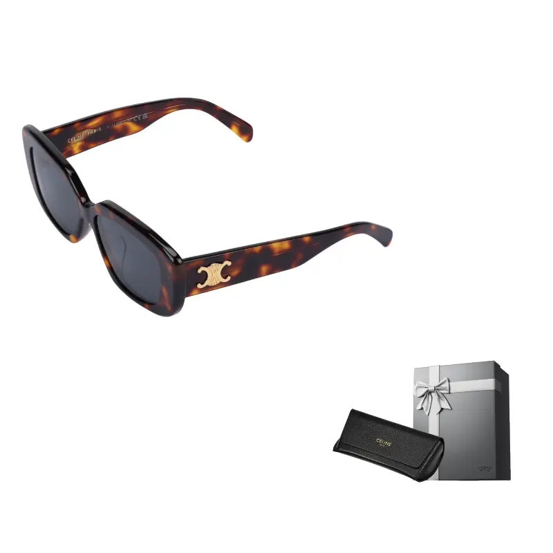 

CELINE Триумф 04 солнцезащитные очки из ацетата, Dark Tortoiseshell