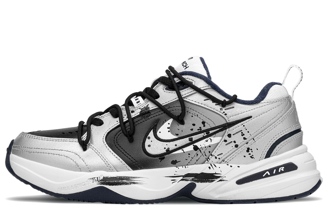 

Кроссовки Air Monarch 4 Chunky унисекс с низким верхом, черный/серебряный Nike