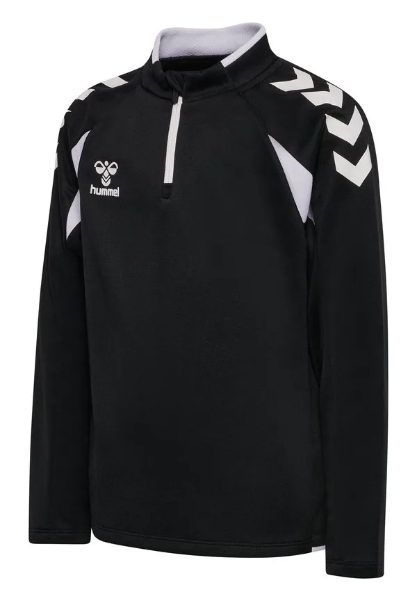 2.0 топ с длинными рукавами и молнией до середины груди Hummel, Black White — фото 4