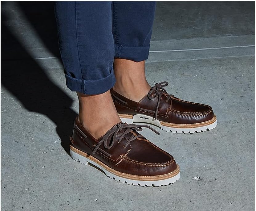 Унисекс Sperry, оригинальные взрослые лодочные туфли с 3 отверстиями на подошве Vibram, бежевый — фото 2