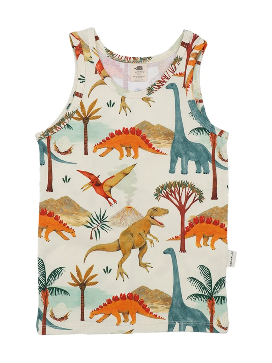 Футболка-майка 'Walkiddy - Dinasaur World Undershirt' Walkiddy, Brown — фото 3