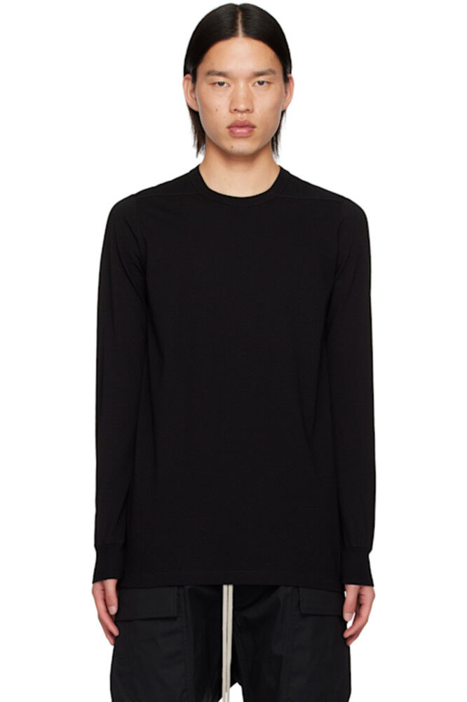 

Черная футболка Porterville Level с длинным рукавом Rick Owens