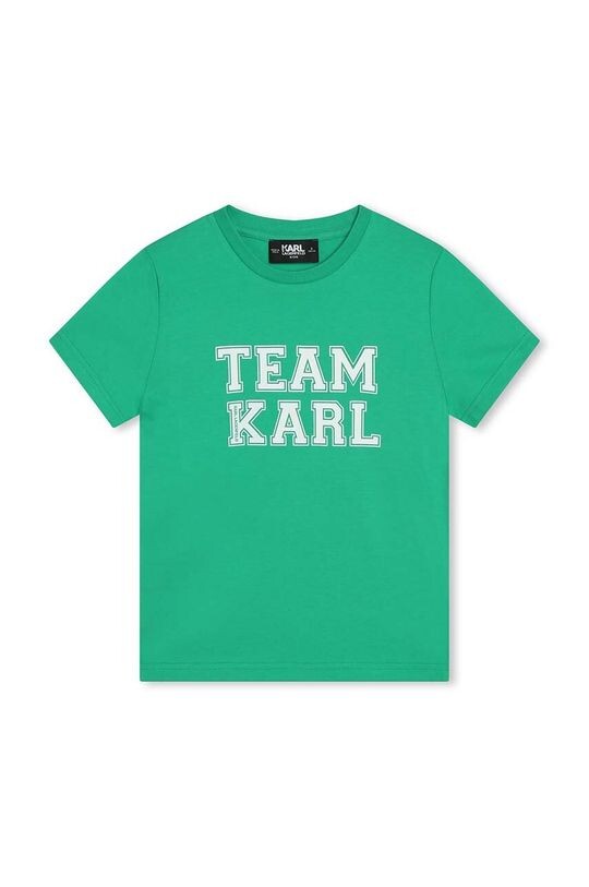 

Хлопковая футболка для детей Karl Lagerfeld, бирюзовый, Зеленый, Хлопковая футболка для детей Karl Lagerfeld, бирюзовый