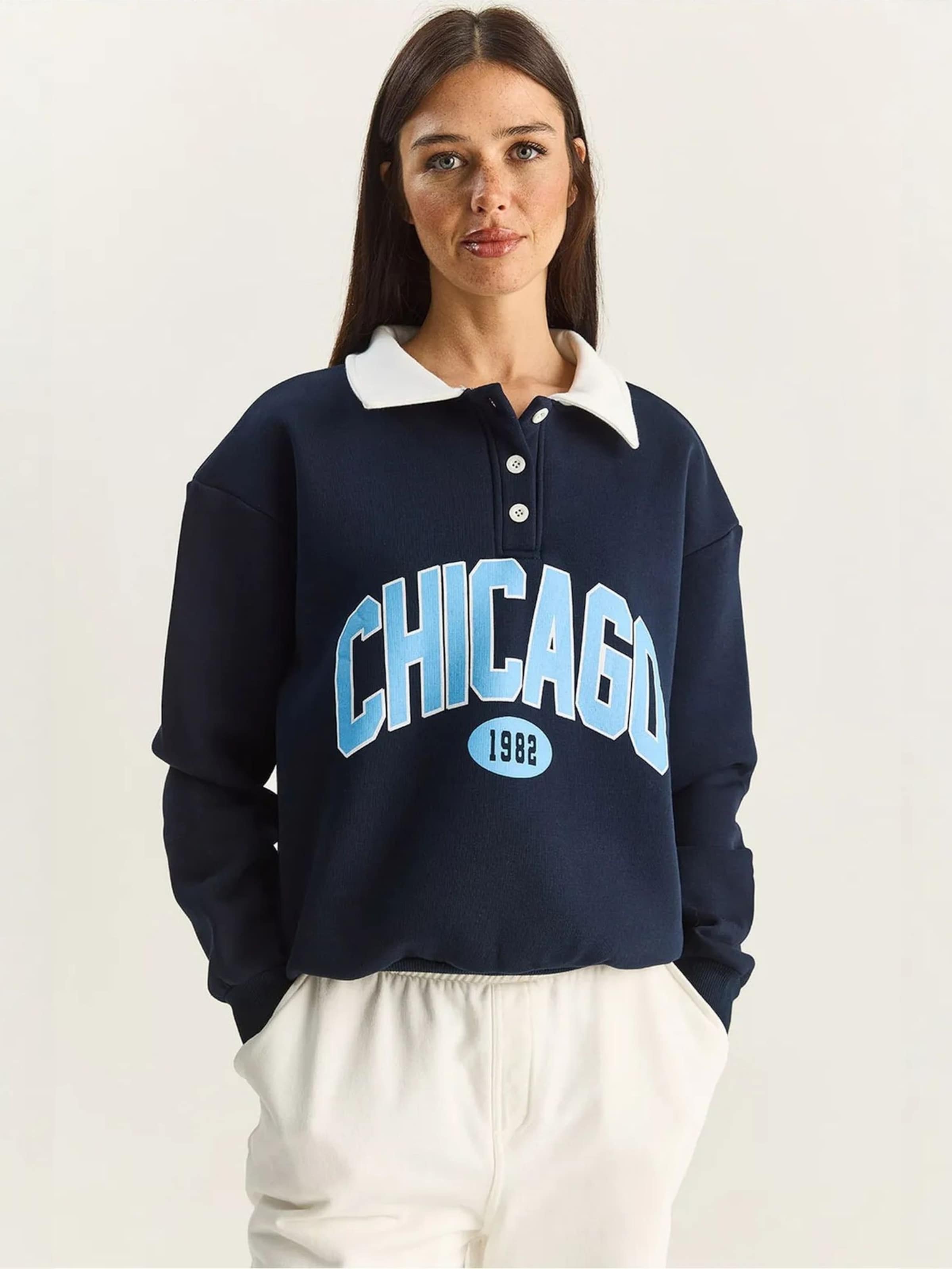 

Bianco Lucci Свитшот в цвете Marine Blue, Light Blue