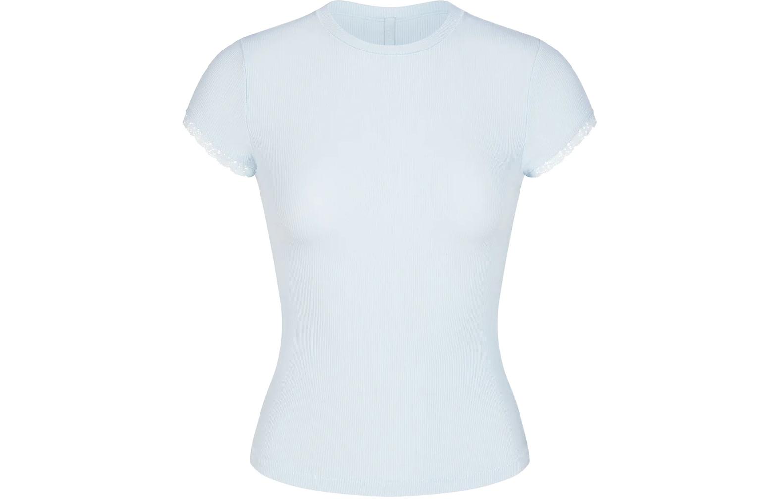 

Skims Женская футболка из серии "Свадебное платье" цвета "Небесно-голубой"