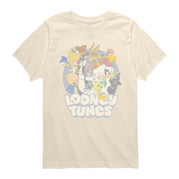 

Футболка с принтом Looney Tunes для мальчиков 8-20 Licensed Character, Cream
