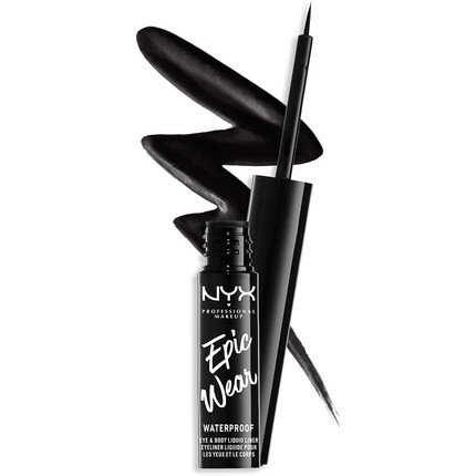 

Nyx Epic Wear Водостойкая жидкая подводка для глаз и тела, черный 01, Nyx Professional Makeup