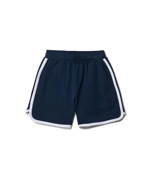 Детские шорты Musinsa Standard Kids из хлопка, прямые, синие — фото 2