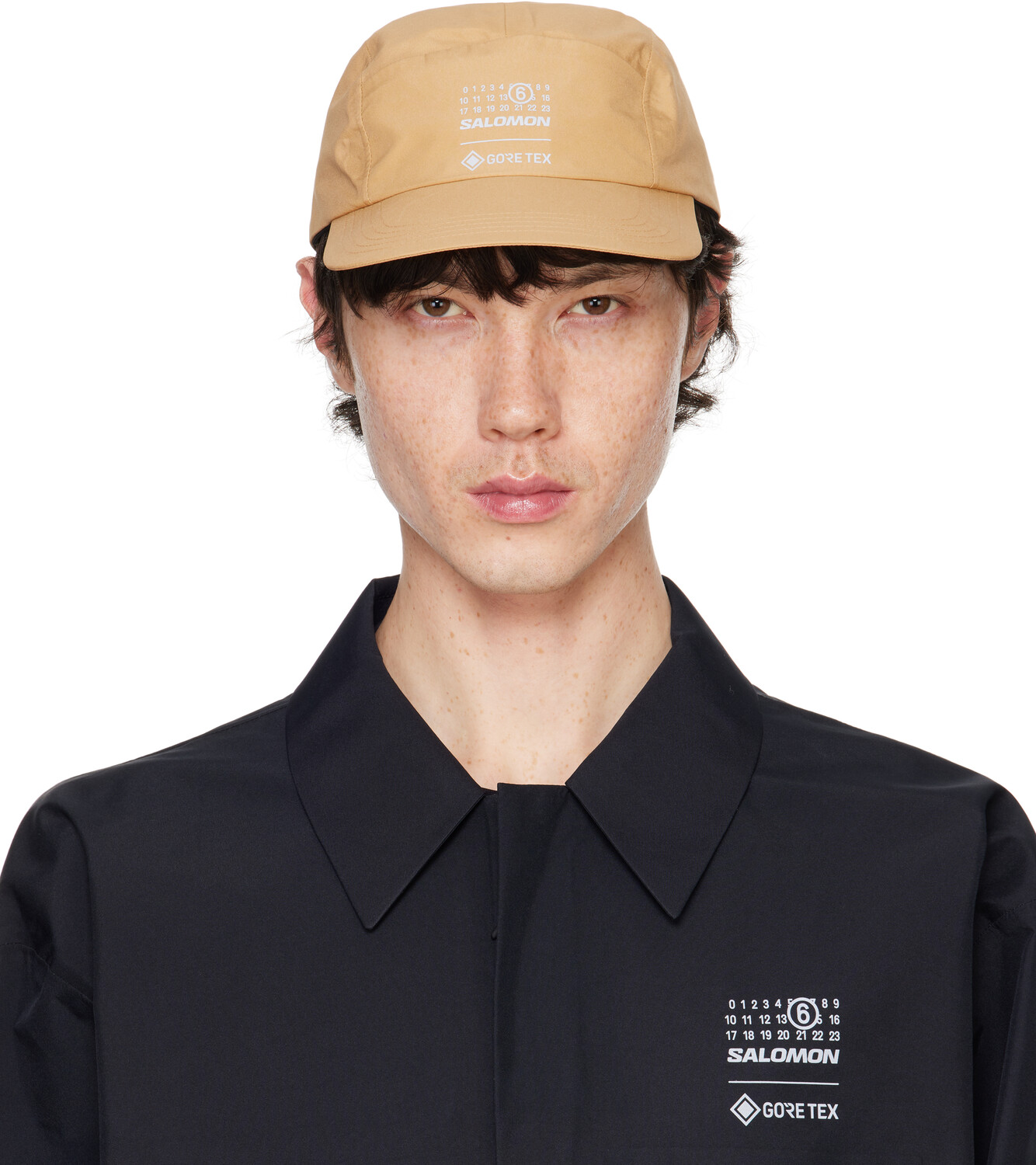 

Бежевая кепка Salomon Edition GORE-TEX MM6 Maison Margiela, Iced coffee