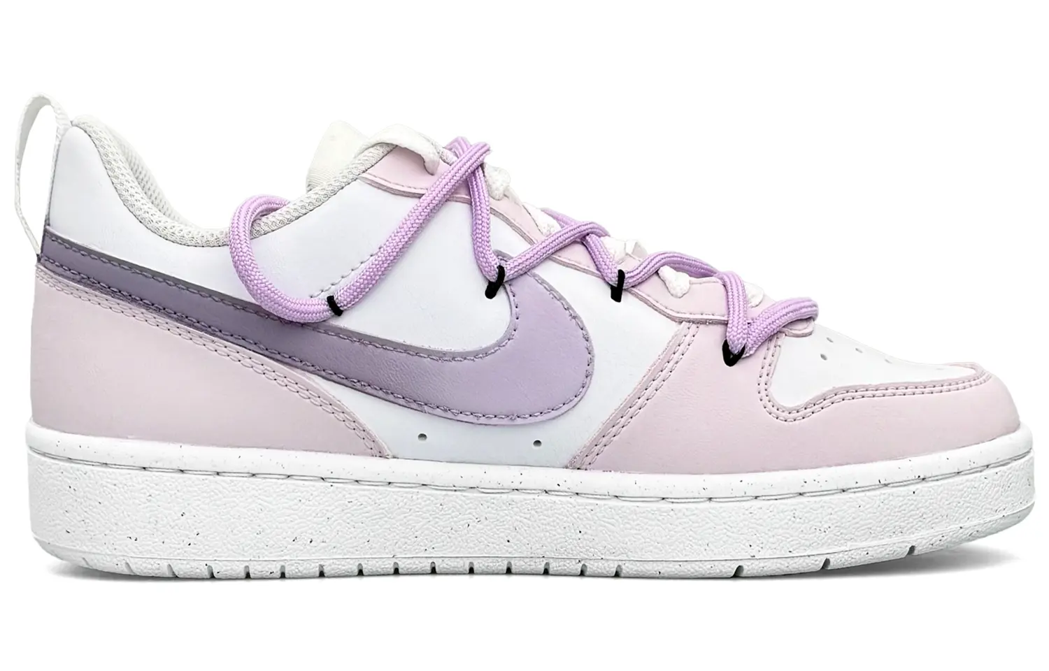 

Кроссовки Nike Court Borough Skateboarding Shoes Women's Low-top White, светло-фиолетовый