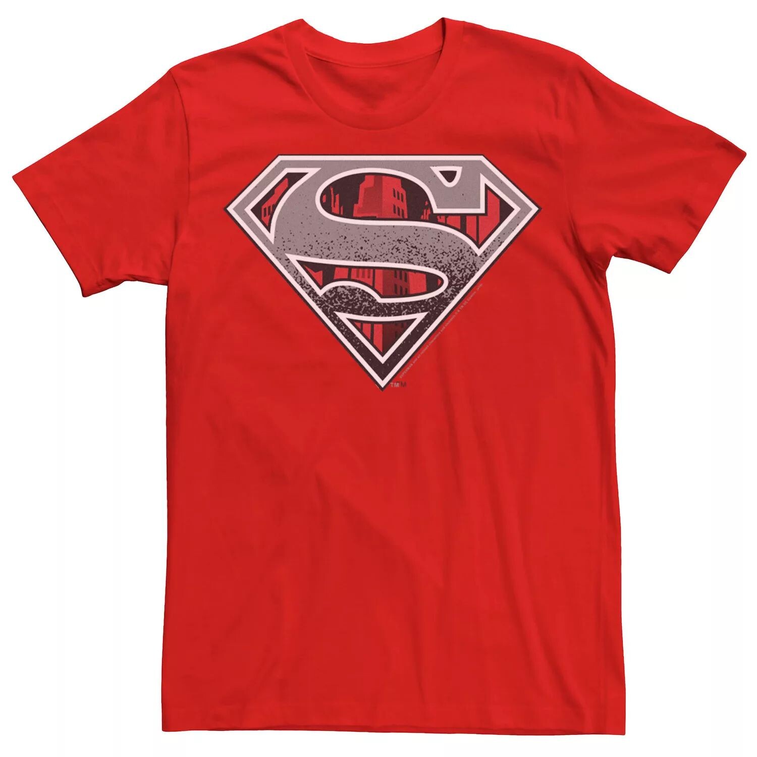 

Мужская футболка с логотипом Superman Skyline, Красная DC Comics, красный