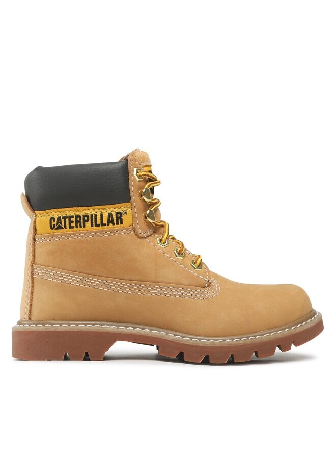 Ботинки женские Caterpillar высокие на шнуровке, светло-коричневый