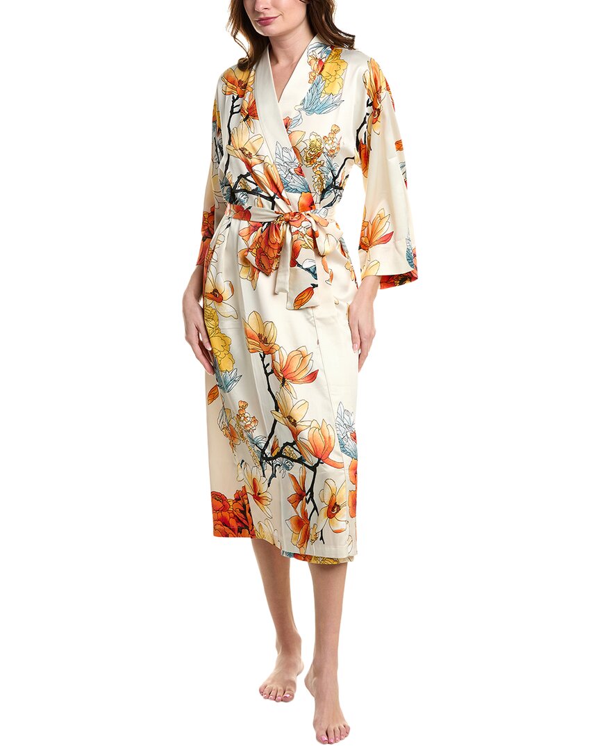 

Зимний пионовый халат N Natori, белый