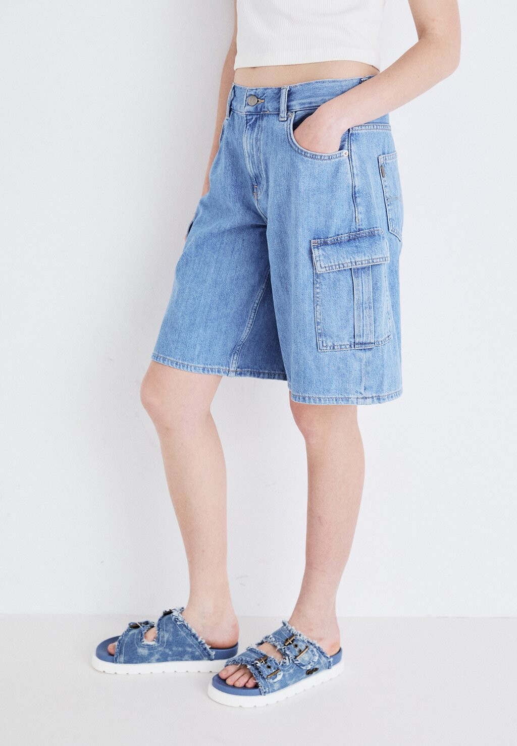 

Джинсовые шорты RELAXED Pepe Jeans, цвет Denim