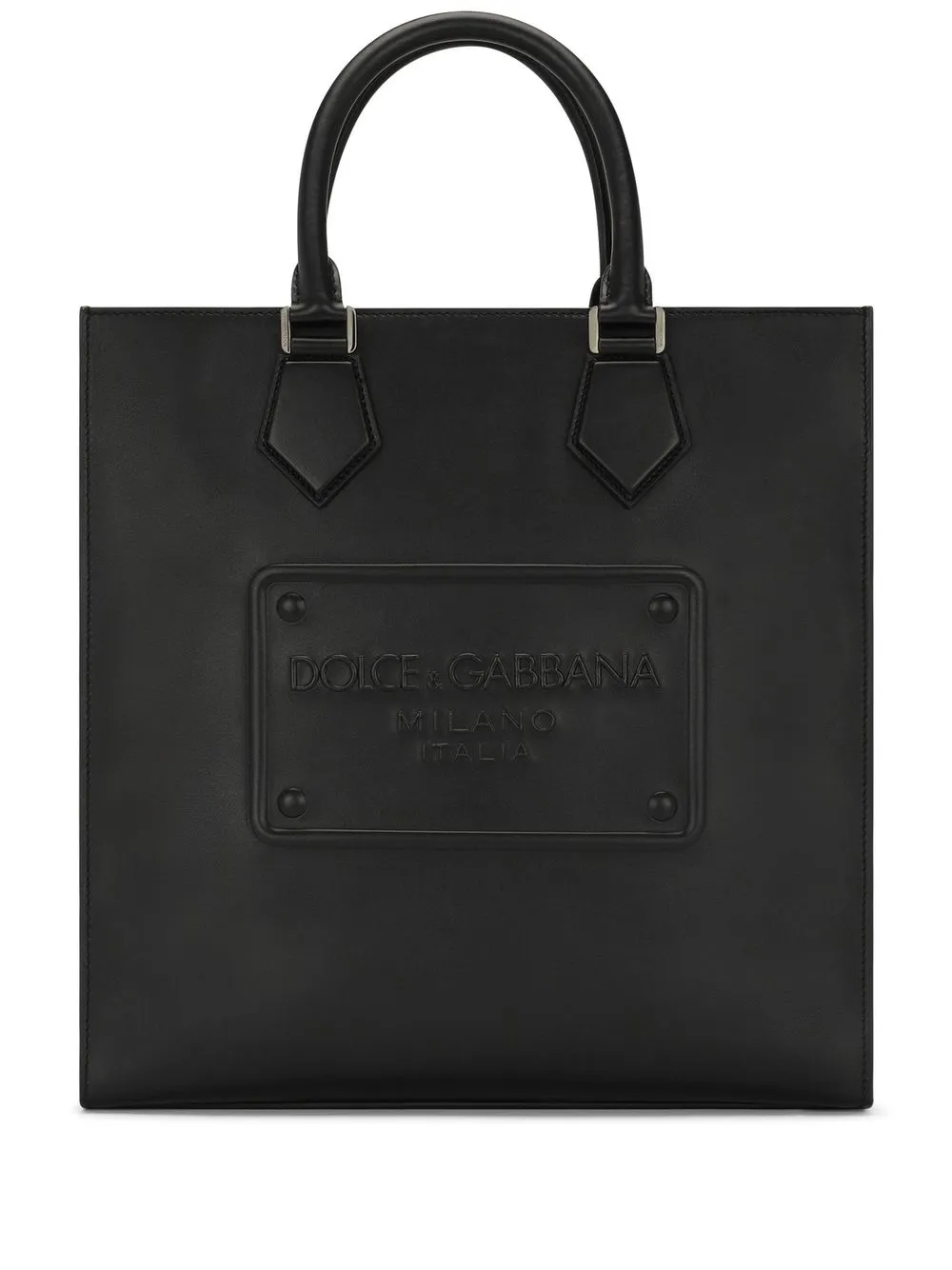

Сумка-тоут с тисненым логотипом DOLCE & GABBANA, черный