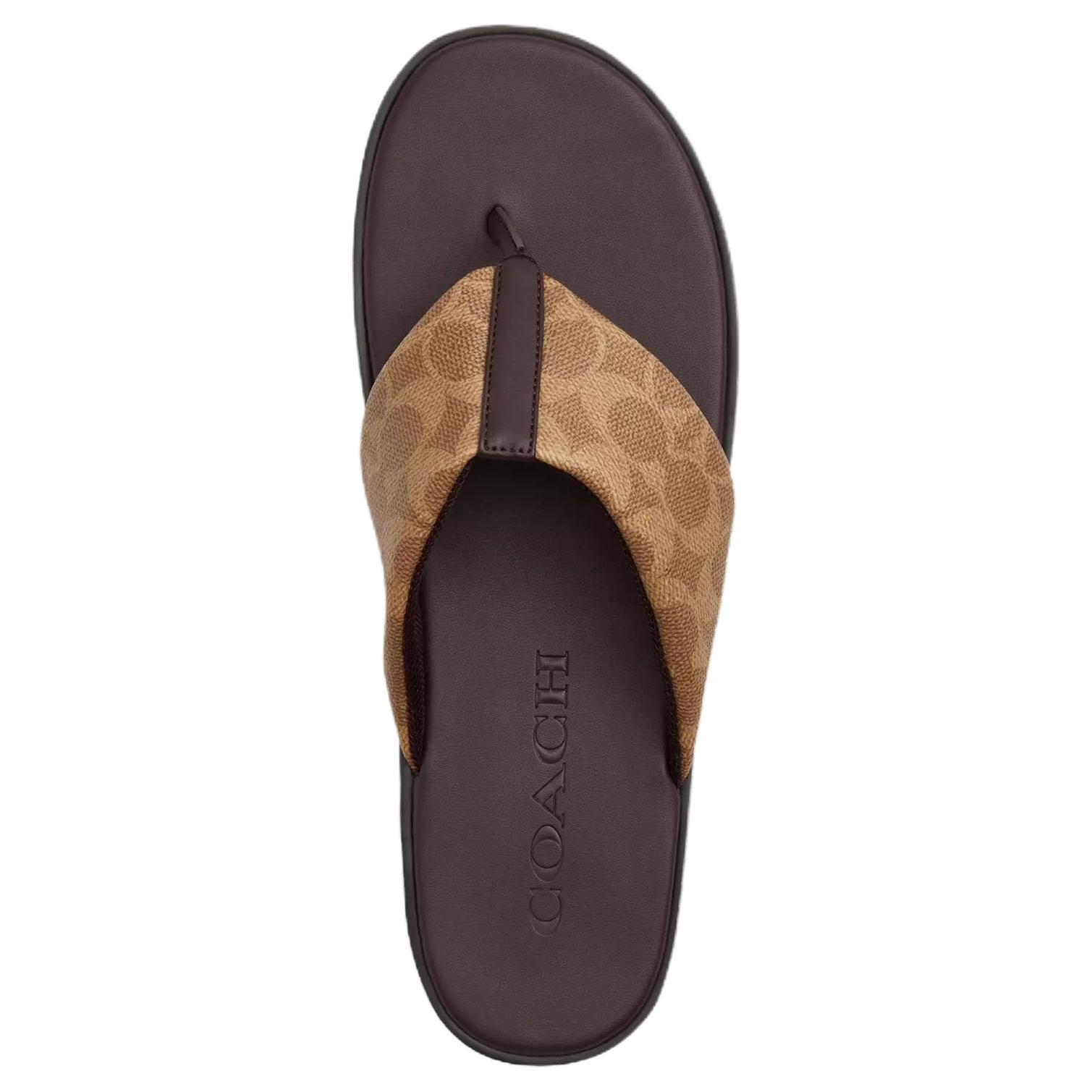 Шлепанцы мужские COACH, original shoe box not included — фото 4
