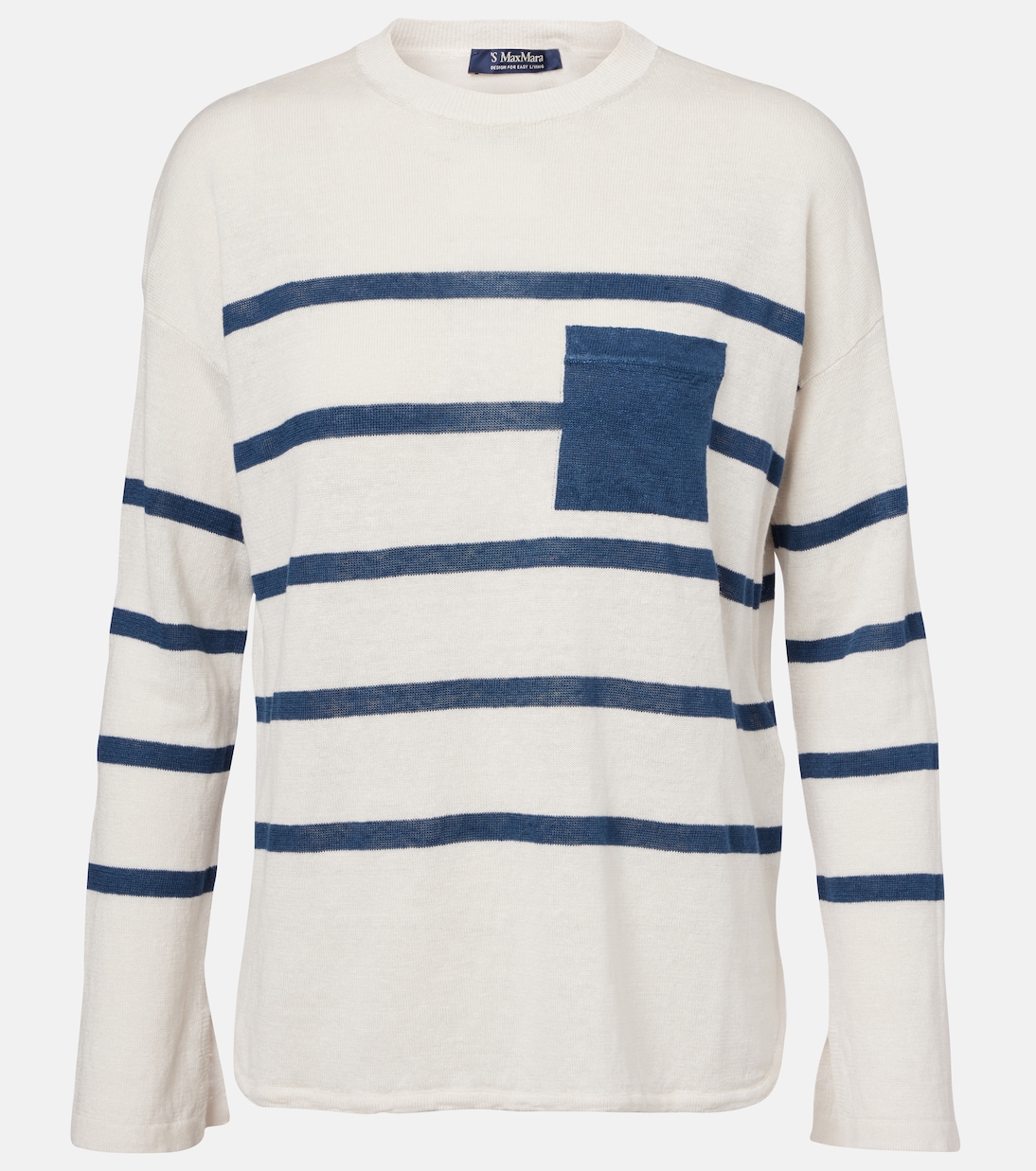 

Льняной свитер с эффектом омбре S Max Mara, Color Block