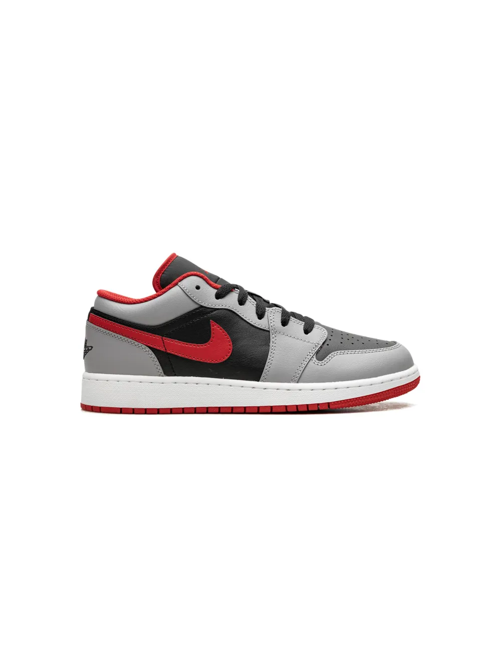 Кроссовки Air Jordan 1 Low Black/Fire Red Jordan Kids, черный — фото 2