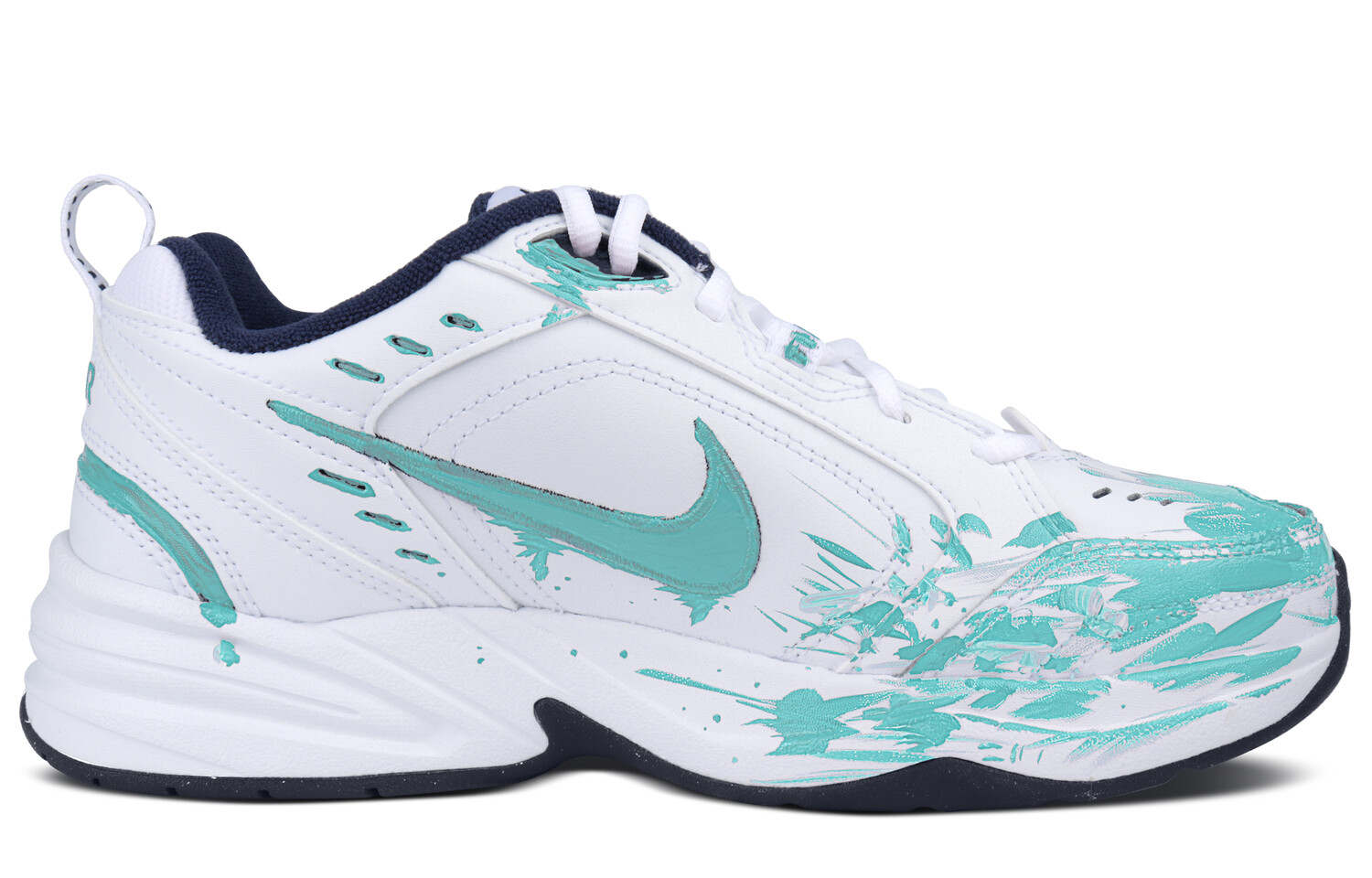 

Кроссовки Nike Air Monarch 4 Chunky Sneakers Unisex Low-top Green, белый