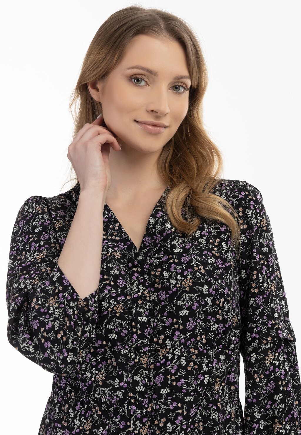

Дневное платье MIT BLUMENPRINT usha, черный