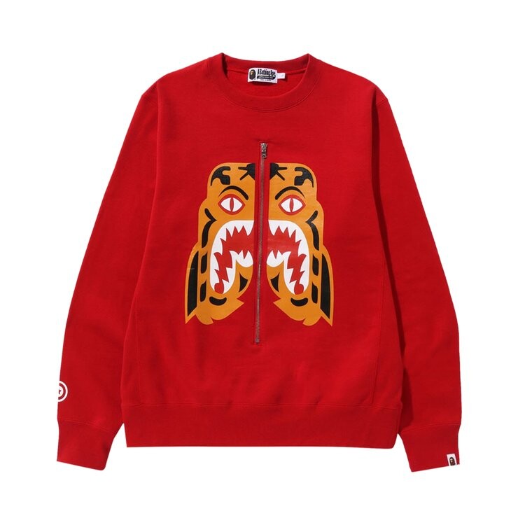 

Толстовка BAPE Tiger Crewneck, красный