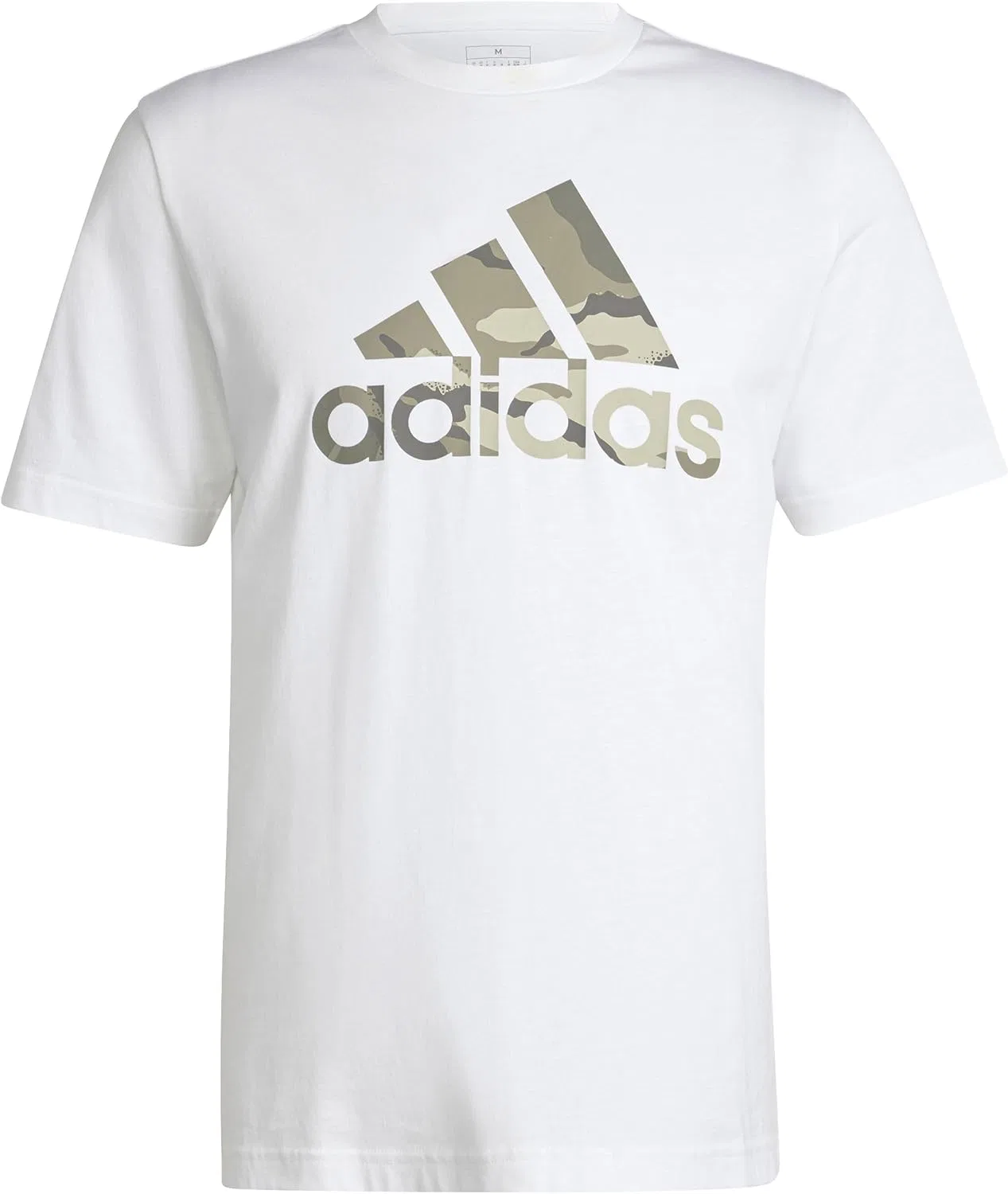 Футболка с принтом adidas Camo Badge of Sport, белый — фото 2