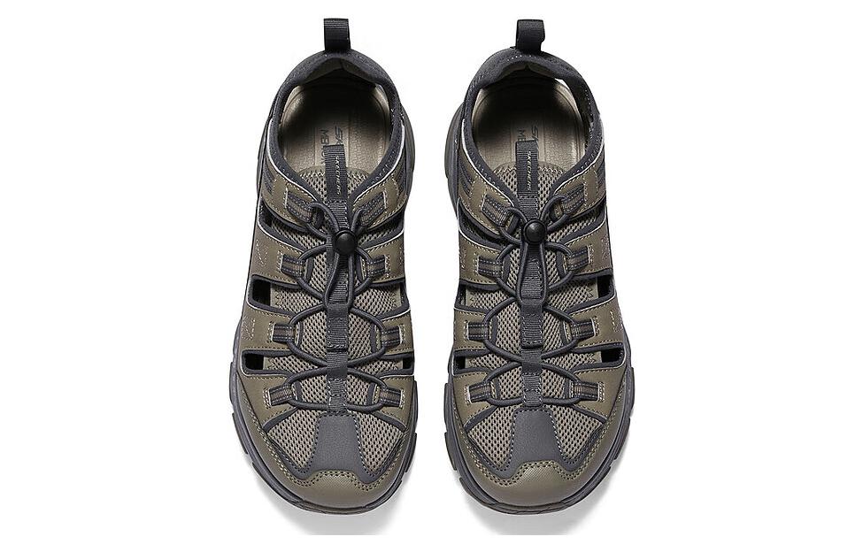 Skechers Мужские спортивные устойчивые к истиранию треккинговые ботинки для рек бежевые — фото 3