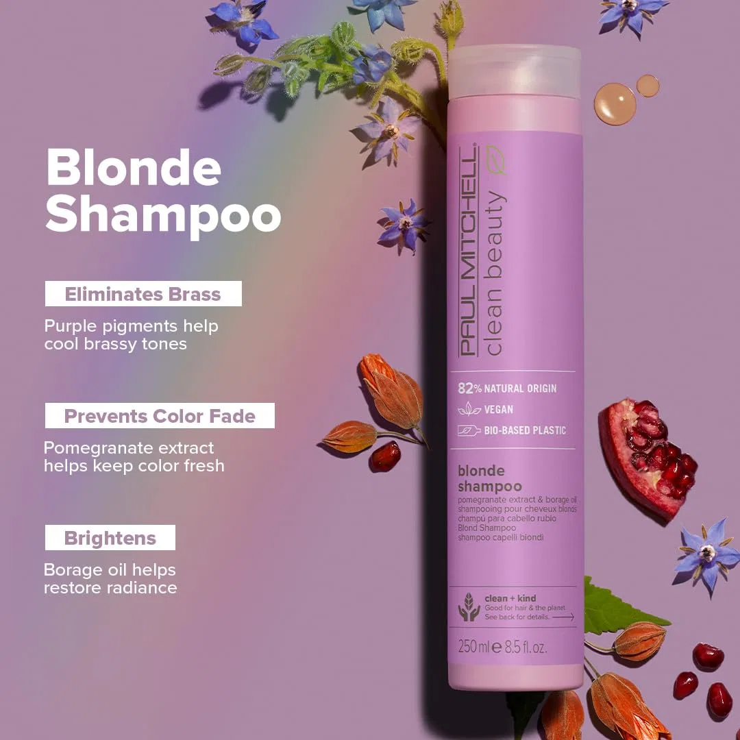 Фиолетовый шампунь для светлых волос Clean Beauty Paul Mitchell — фото 2