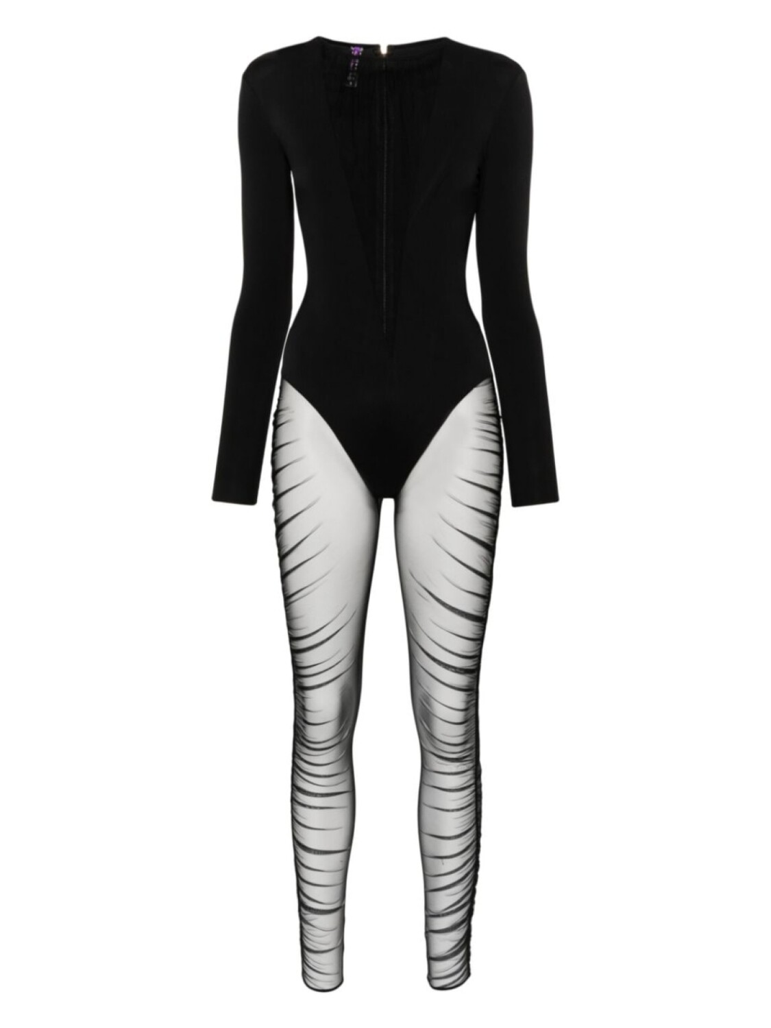 

Maison Close комбинезон с сетчатыми вставками, черный
