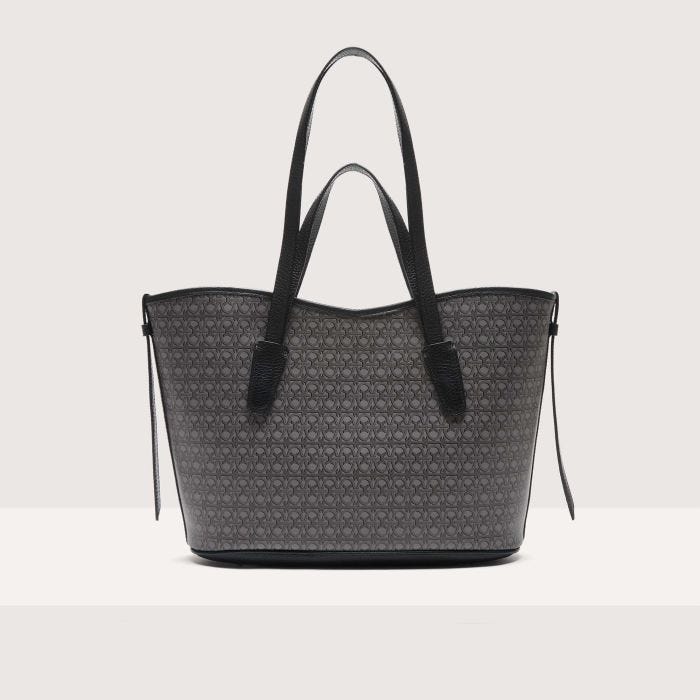 

Сумка-тоут Coccinelle New Never Without bag coated monogram medium, цвет Multi Noir/Noir