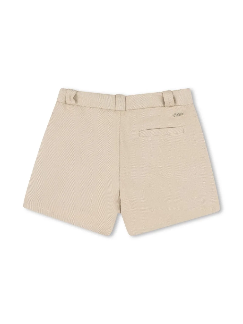Шорты из органического хлопка Chloé Kids, нейтральный — фото 2