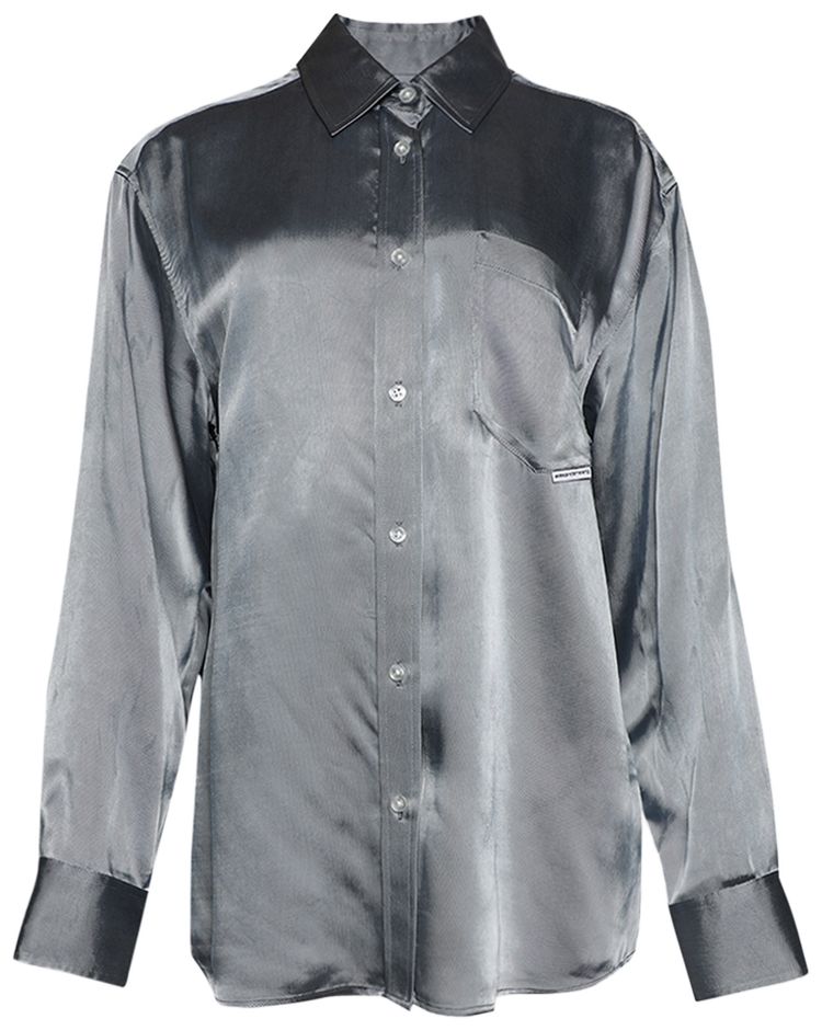 

Рубашка Alexander Wang Boyfriend Shirt, синий
