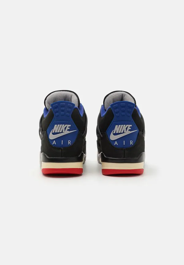 Кроссовки air jordan 4 retro high Jordan, Black/Fire Red/Deep Royal Blue/Dark Smoke Grey/Tech Grey — фото 3