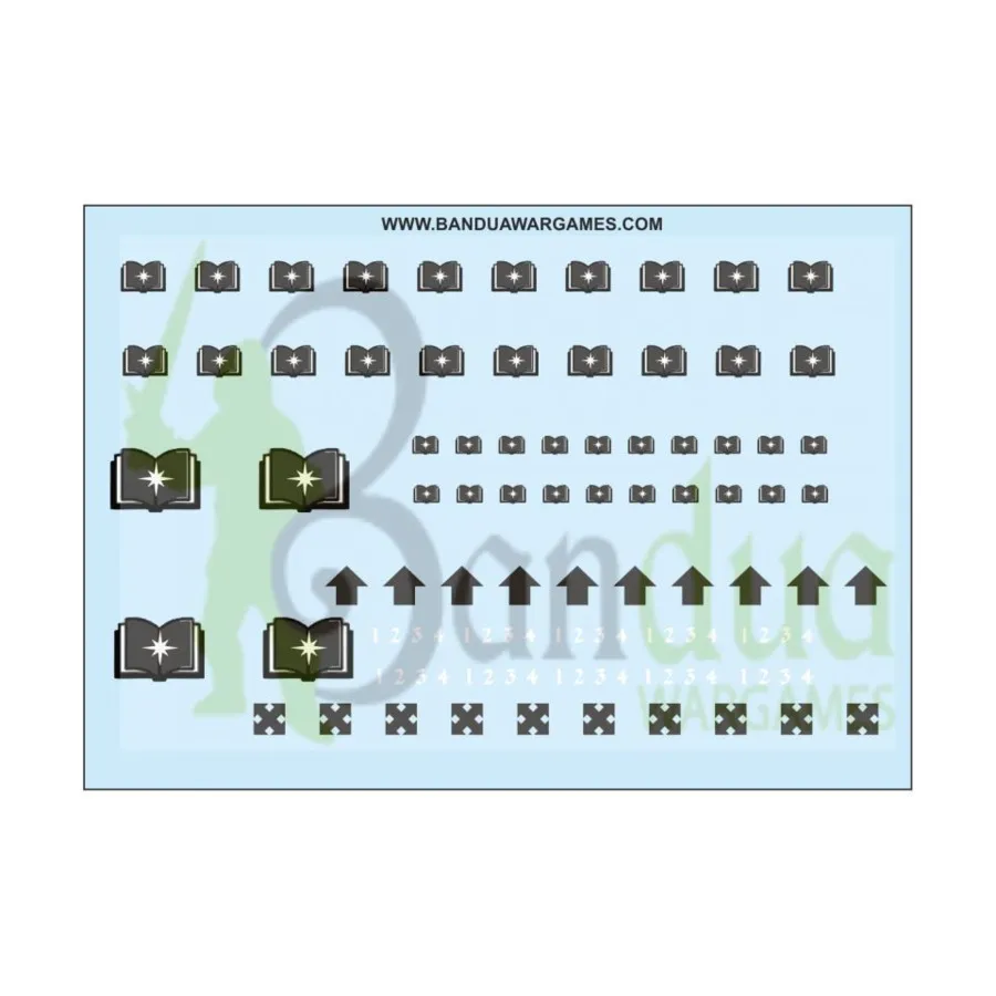 

Лист с наклейками Стражей, Decal Sheets (Bandua Wargames)