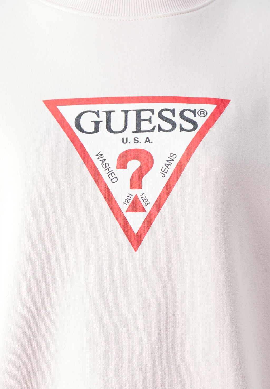 

Толстовка ICONIC TRIANGLE Guess Jeans, светло-розовый