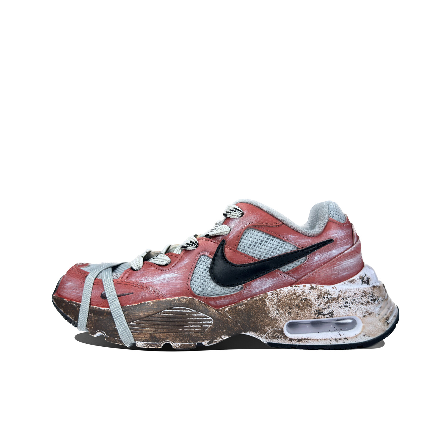 

Кроссовки Nike Air Max Fusion Lifestyle Shoes Women's Low-top Red Gray, красный