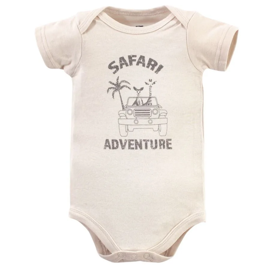 Набор из 7 хлопковых боди Hudson Baby, Vintage Safari — фото 4