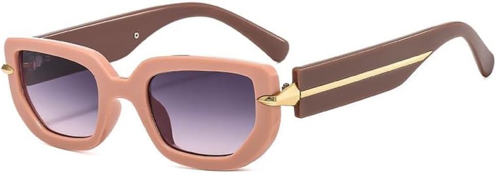 

Модные солнцезащитные очки LVTFCO для женщин и мужчин, с линзами из поликарбоната, полимерной оправой, металлическим декором, в винтажном стиле, с защитой от УФ-излучения UV400, C7