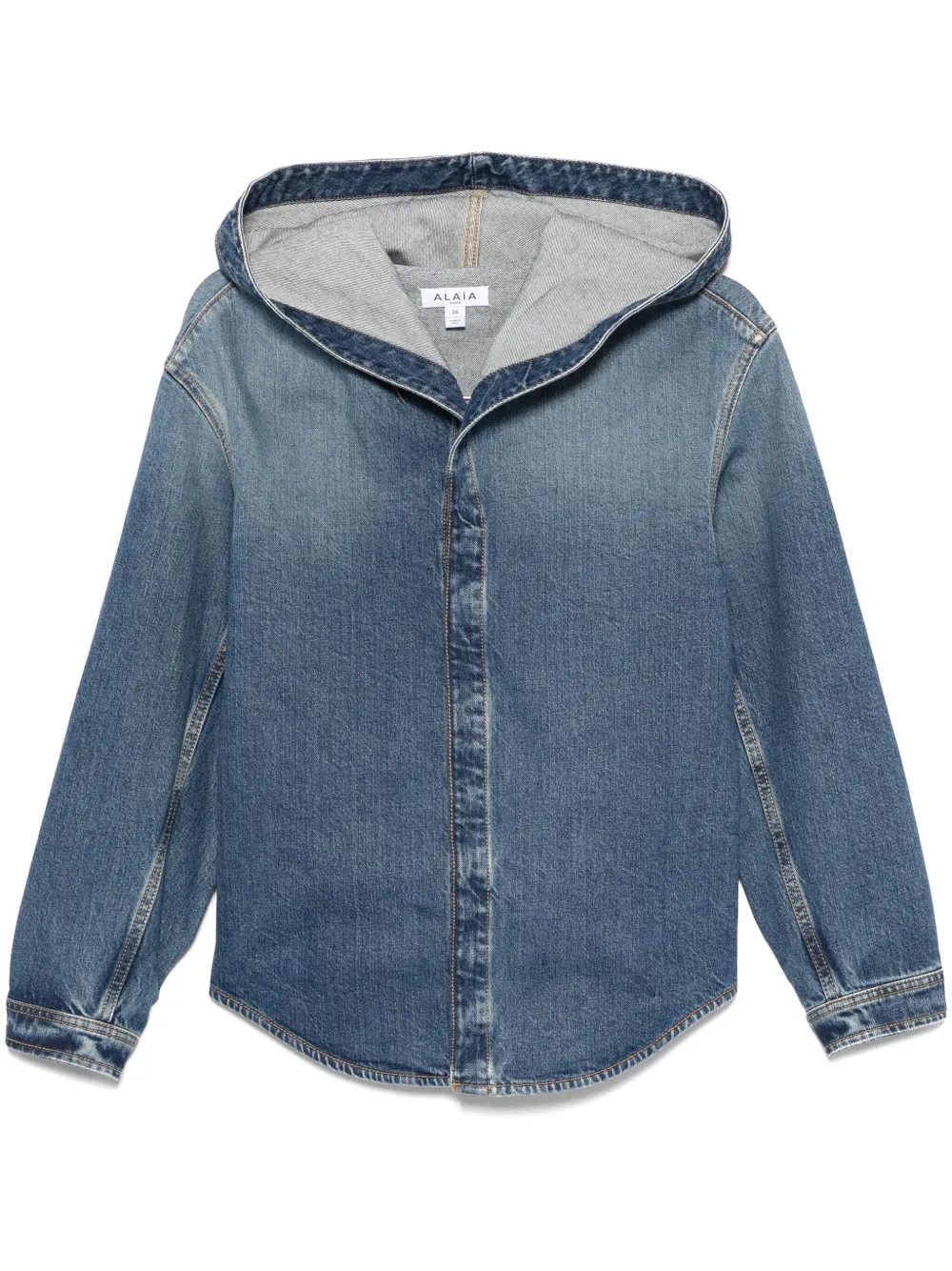 

Рубашка с капюшоном Alaïa, синий