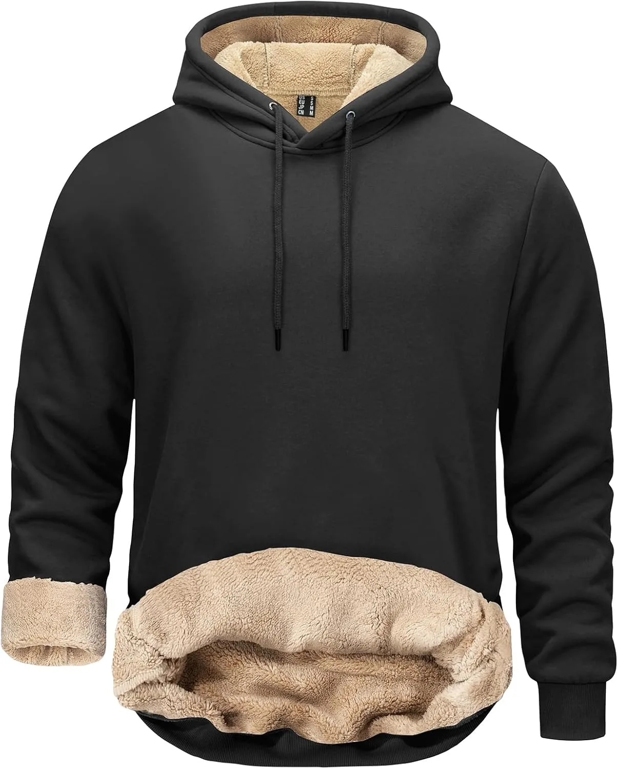 

Мужская толстовка с капюшоном Sherpa Fleece, утепленная, для зимы
