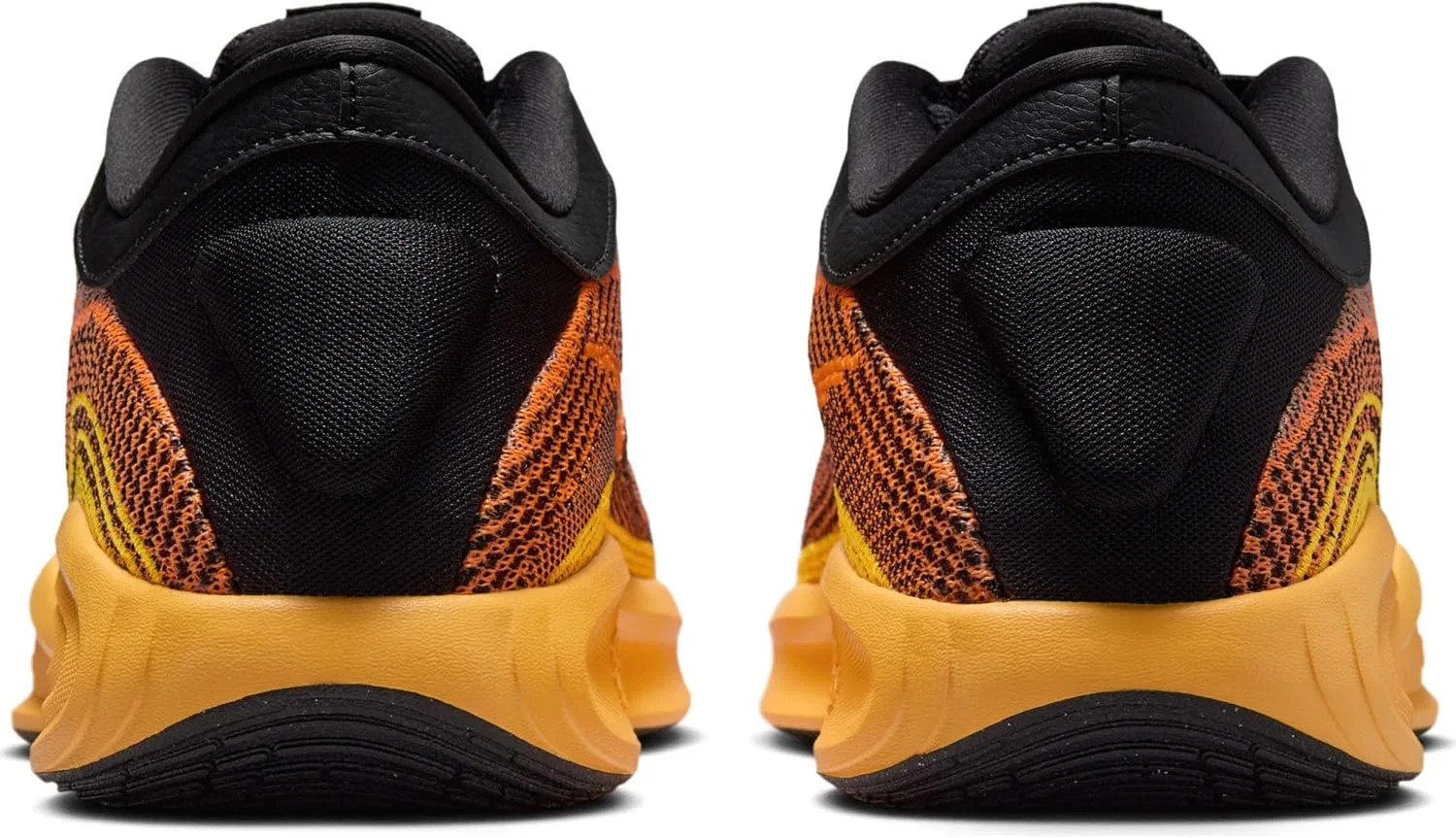 Мужские баскетбольные кроссовки Nike GT Hustle Academy, Black Total Orange Laser Orange — фото 3