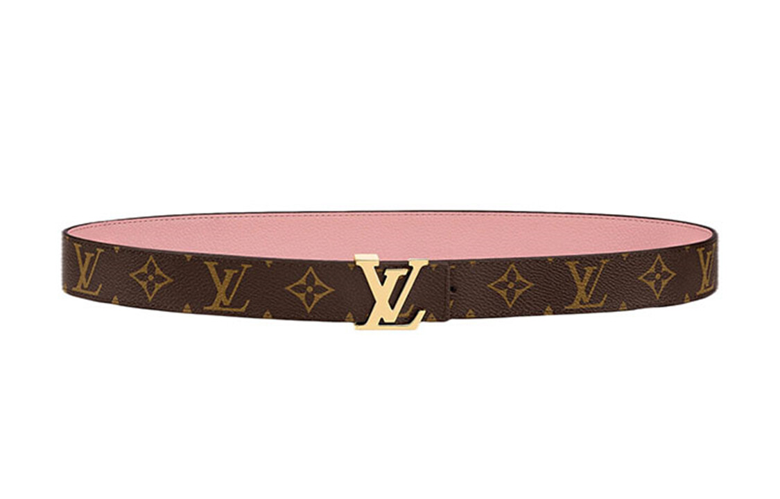 

Женский кожаный ремень Louis Vuitton, коричневый/розовый