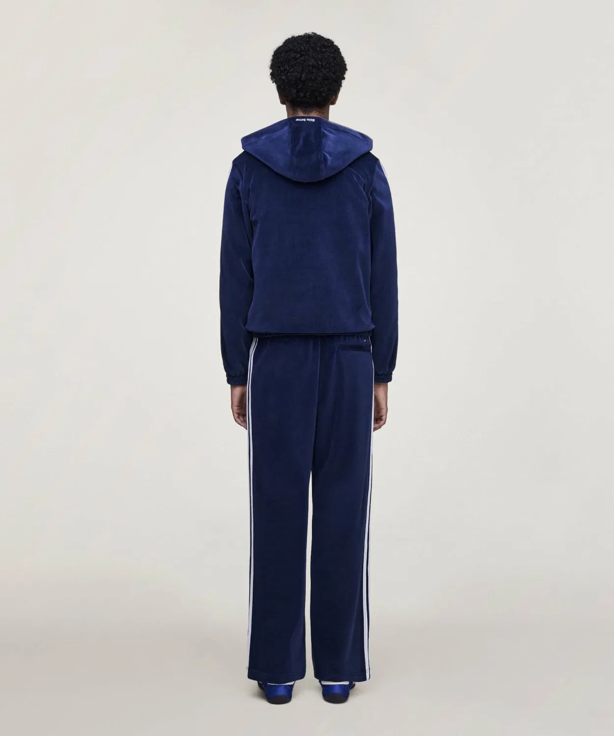 Куртка-трактор из велюра adidas Originals by Wales Bonner, синяя — фото 2
