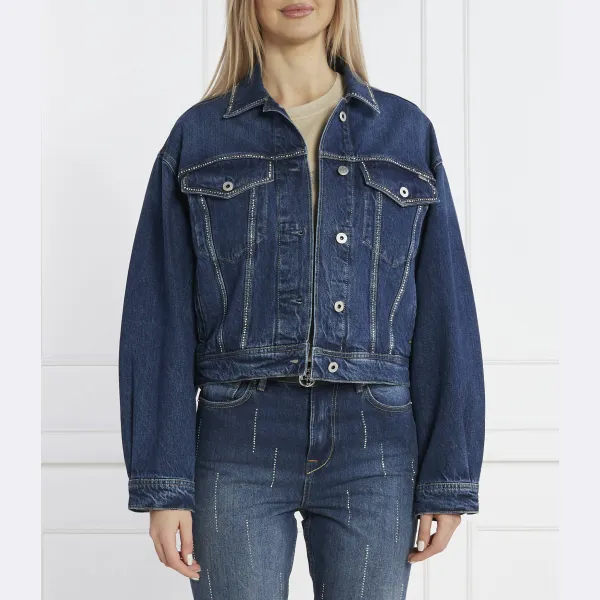 

Джинсовая куртка классического кроя Turner Sparkle Pepe Jeans London, синий