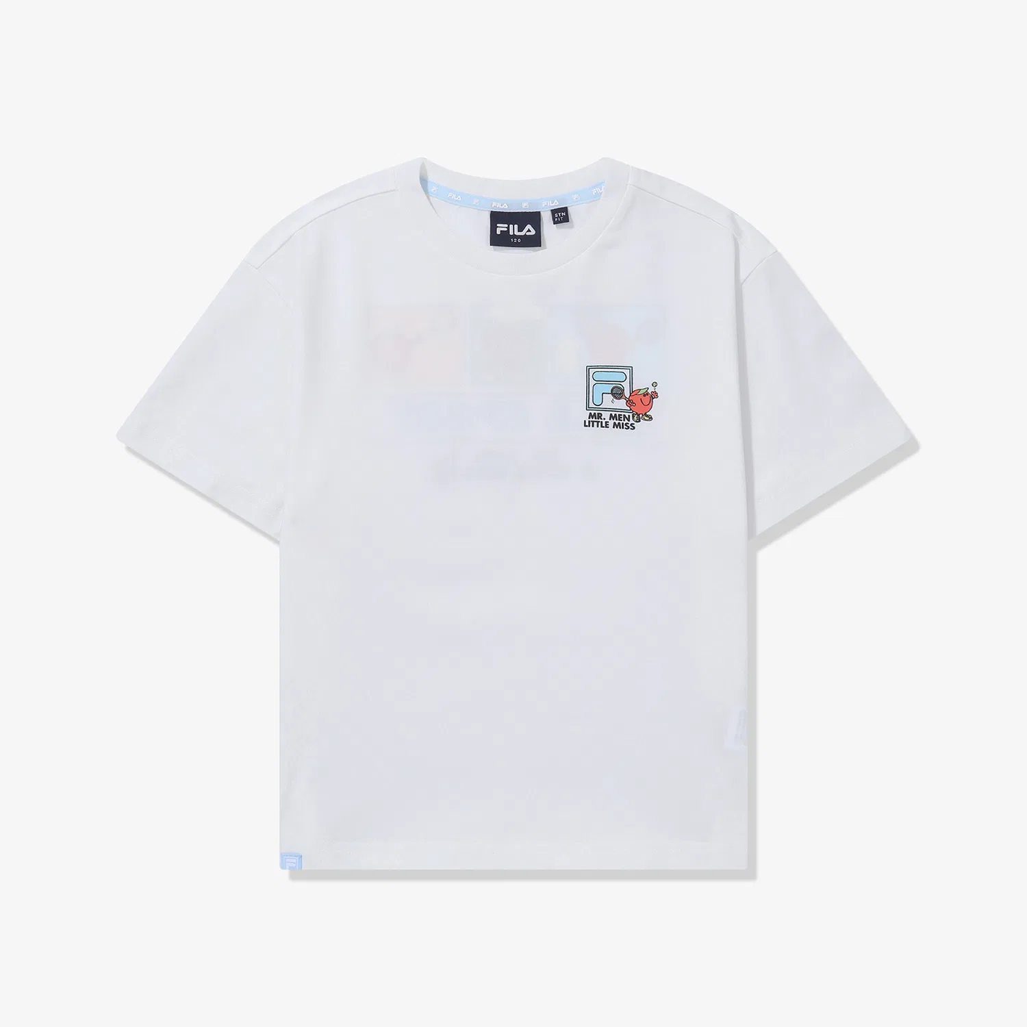 Детская футболка Drywave Mr. Men Little Miss Cool Vacation, белая, от Fila Kids — фото 2