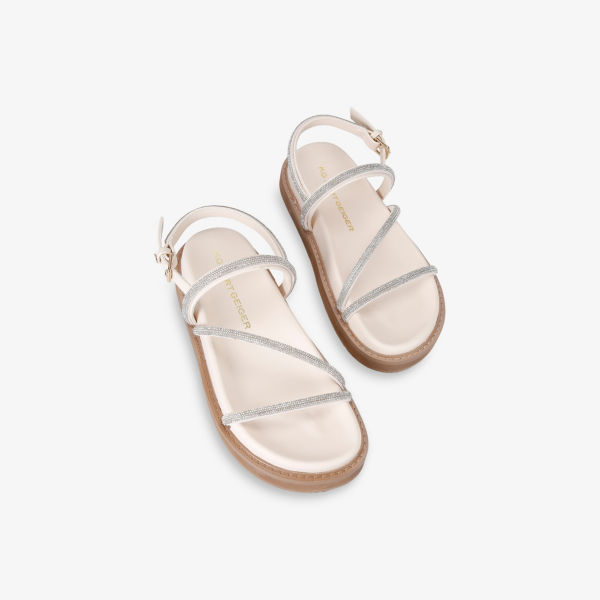 Сандалии Kg Kurt Geiger Savanna из искусственной кожи, серебряный — фото 2