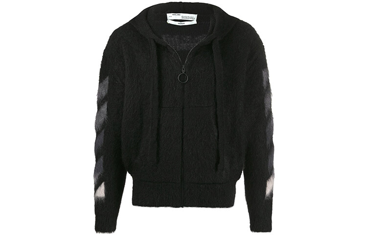 

Толстовка мужская Off-White меховая, черный